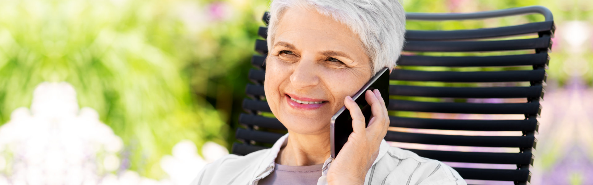 senior woman having a phone call